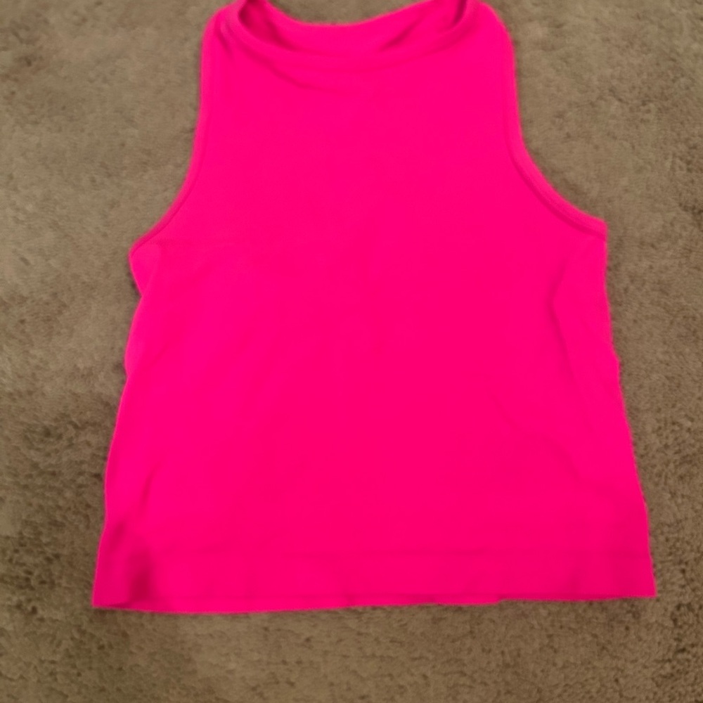 Free People Vibrant Pink Sleeveless Top